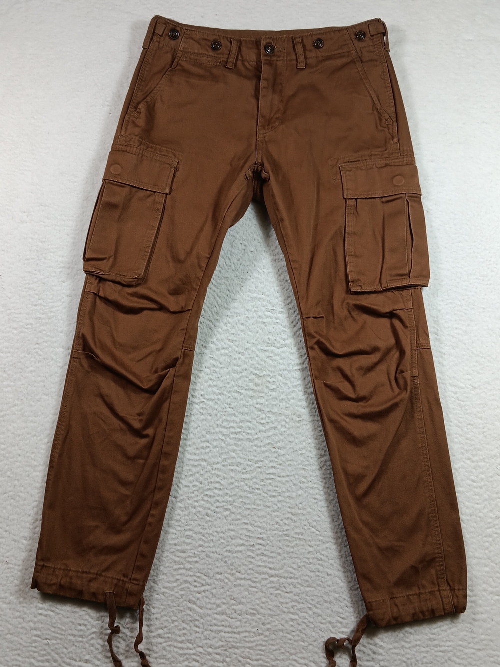 MNML Pants Mens 32x32 Brown Cargo Military Fatigue Field Paratrooper